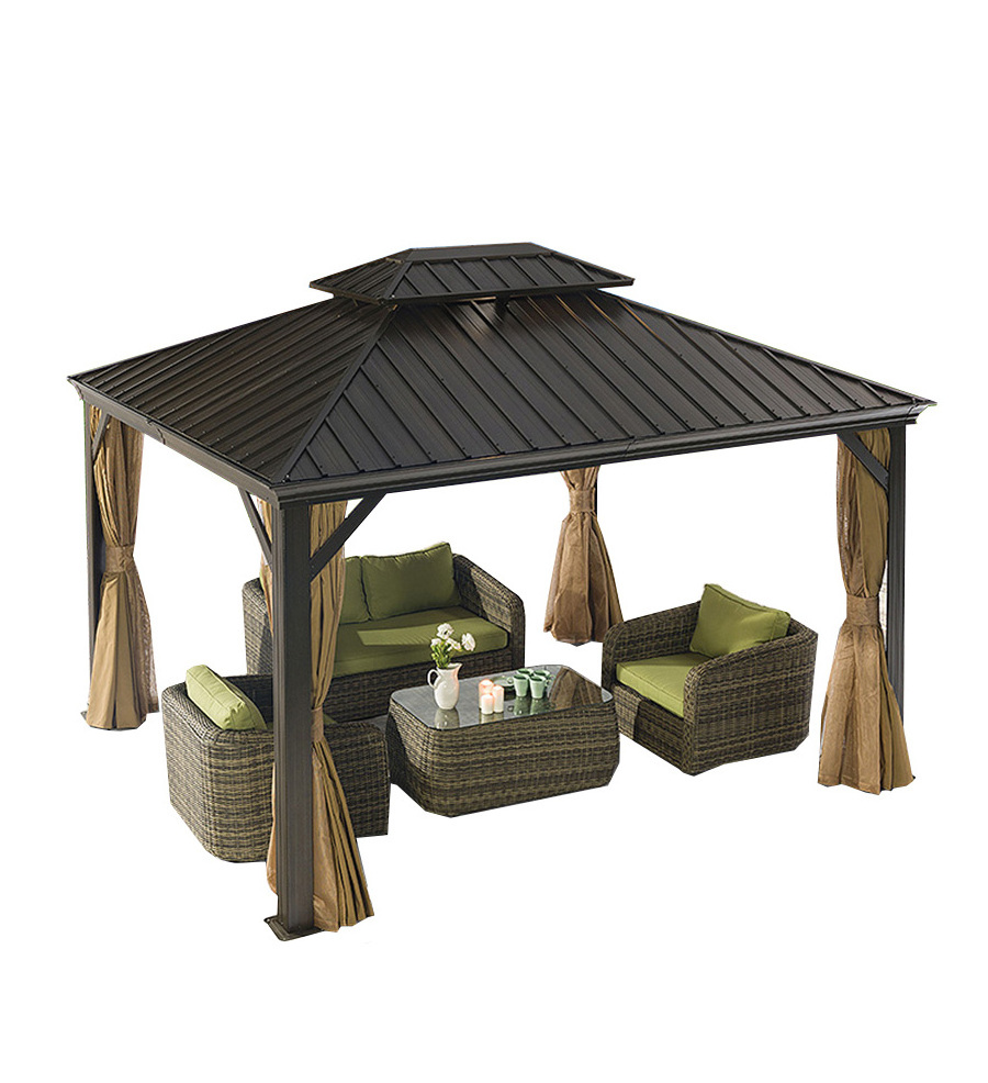 Youya commercial florence 12 w x 8 ft. d aluminum patio un aluminium waterproof 12x20 gazebo