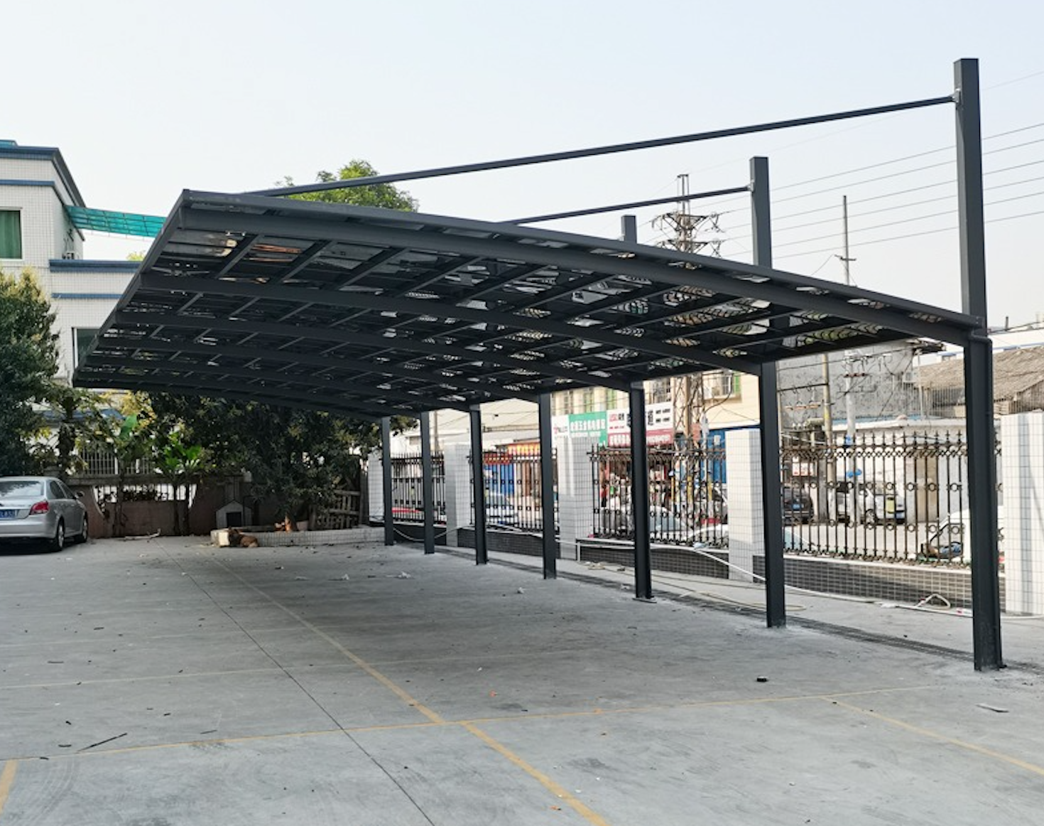 wholesale custom high quality outdoor canopy tent Inclined car parking canopy