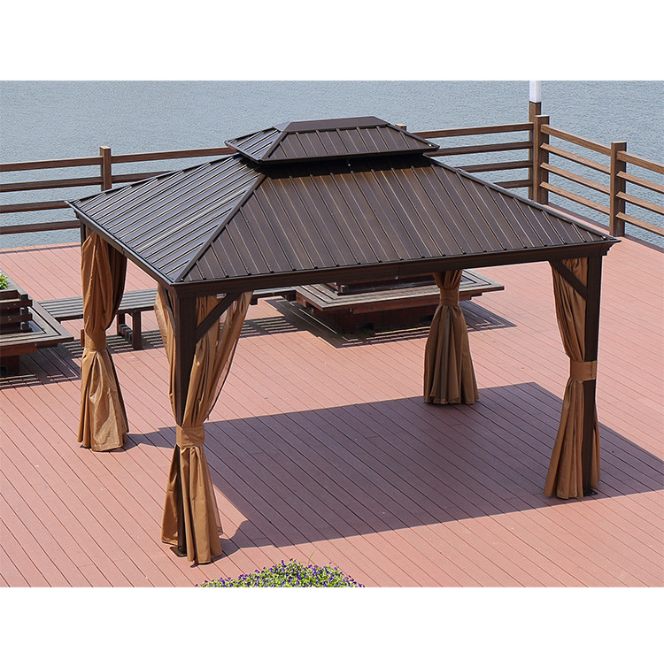 Hot sale amazon waterproof modern metal aluminum garden outdoor pergola canopy,wood gazebos for sale