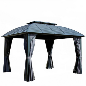 New design 16x16 balinese pvc roof gazebo with CE certificate