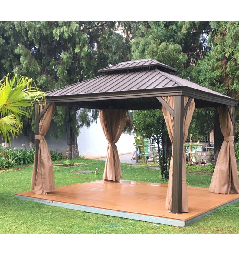 Hot sale amazon waterproof modern metal aluminum garden outdoor pergola canopy,wood gazebos for sale