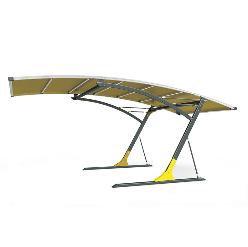 Two car parking space aluminium PVDF tents garages carport shade, cantilever car shade