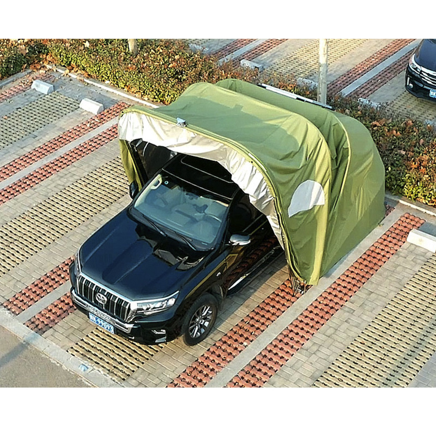 Iron galvanized easy use garage outdoor carport canopy folding car cover foldable tent for car