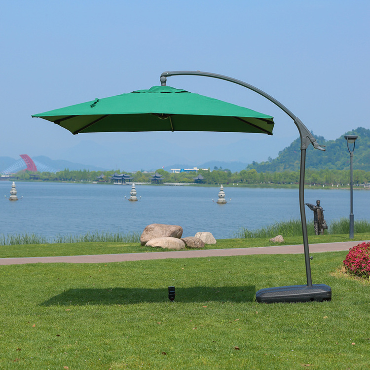 3m Push Up Banana Umbrella Hanging Parasol Umbrella