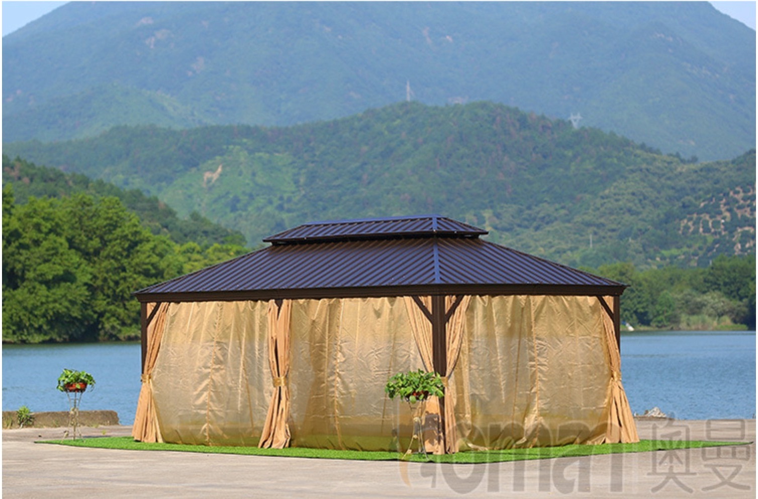 New design hot wholesale tent gazebo motorized pergola garden tent gazebo outdoor with great price