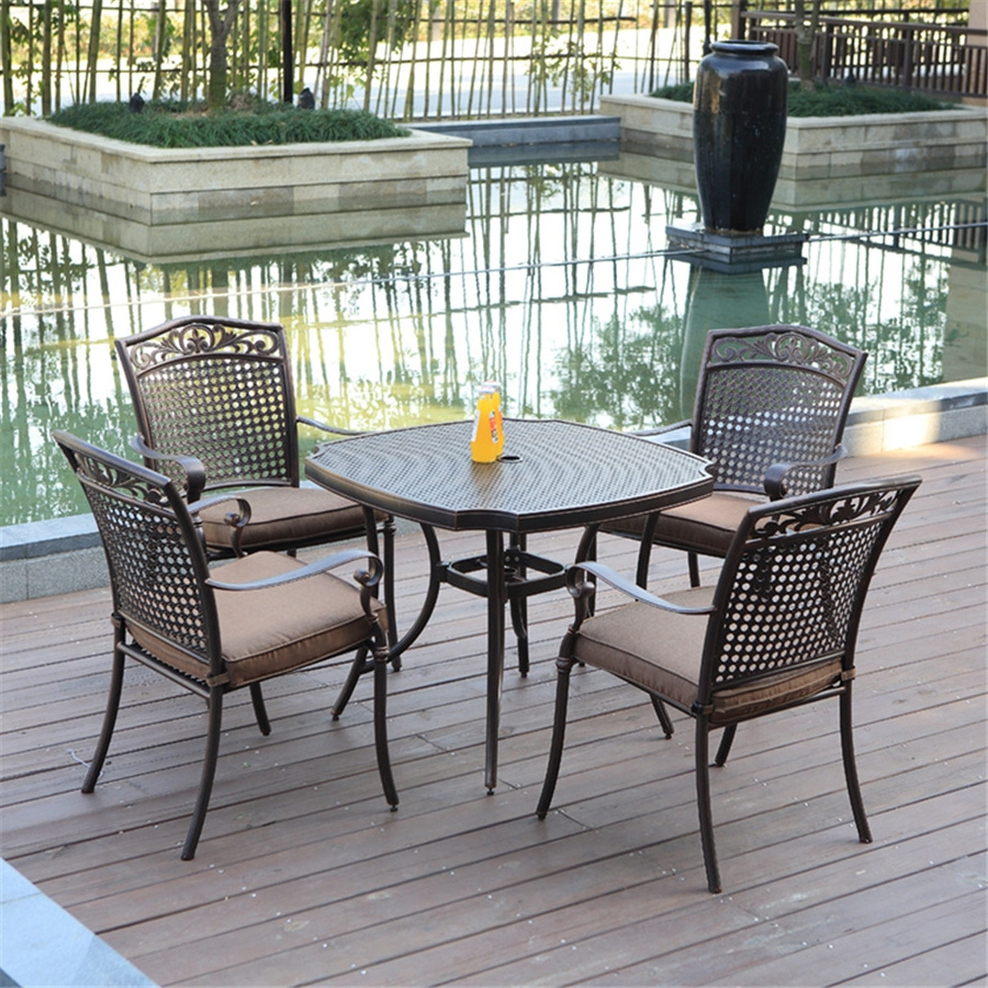 Youya all weather dining room sets garden bistro set metal wholesale antique cast iron furniture legs for balcony