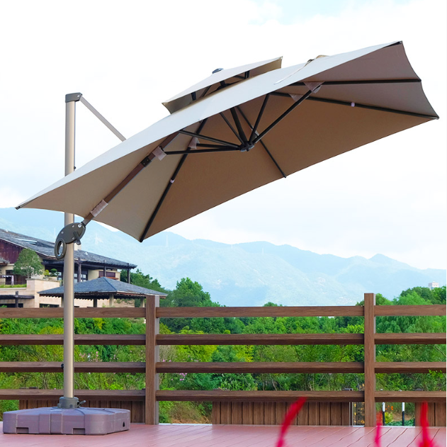 Youya high grade set garden 3x4 wholesale outdoor furniture banana umbrella for restaurant