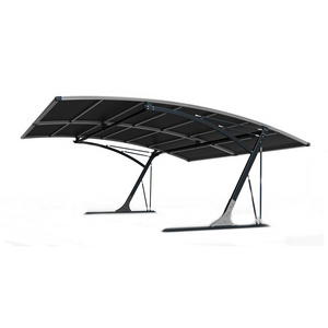 Two car parking space aluminium PVDF tents garages carport shade, cantilever car shade