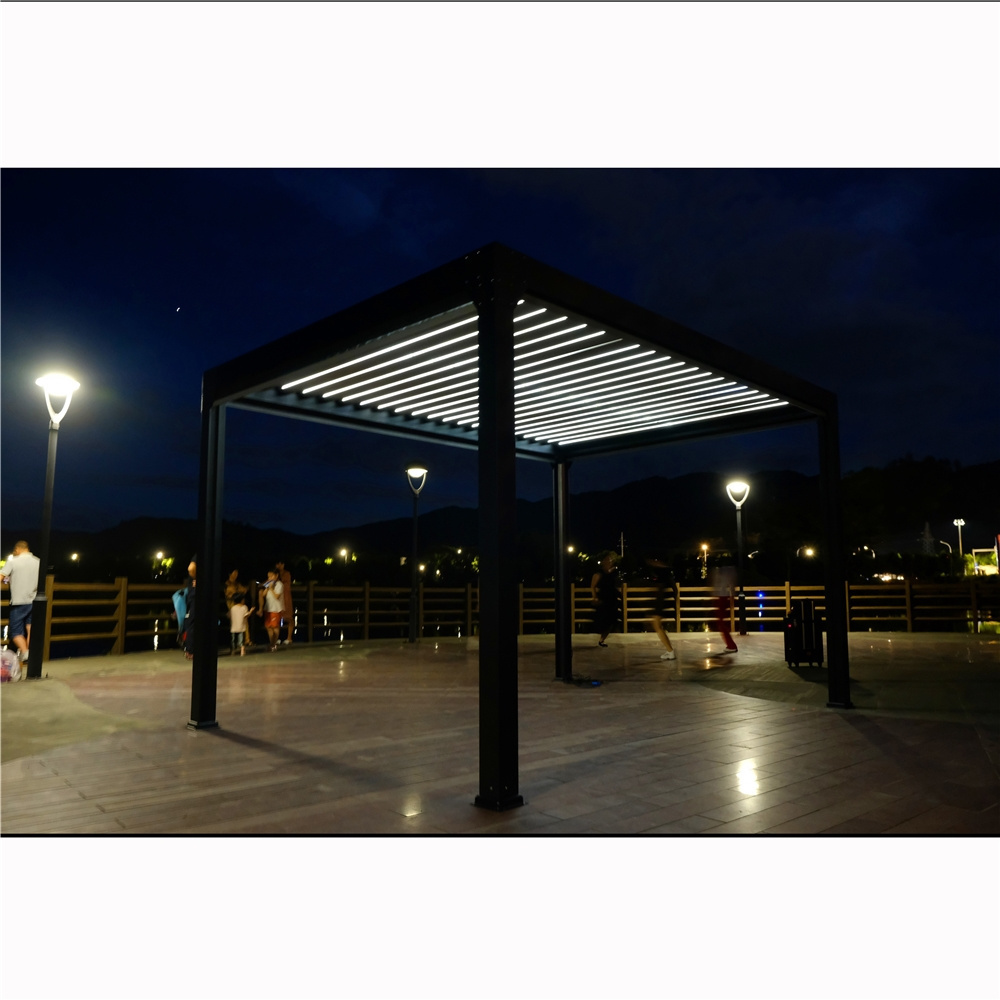 Youya Hot selling outdoor retractable pergola canopy tent gazebo bambo with mosquito net