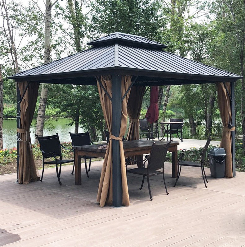 Youya commercial florence 12 w x 8 ft. d aluminum patio un aluminium waterproof pagola pergola gazebo