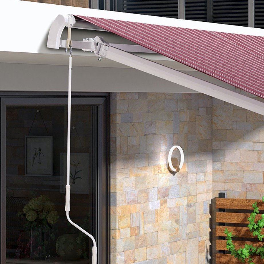 Youya anti sunshine retractable awnings fold arms no cassette customizable aluminum arm balcony awning for shops