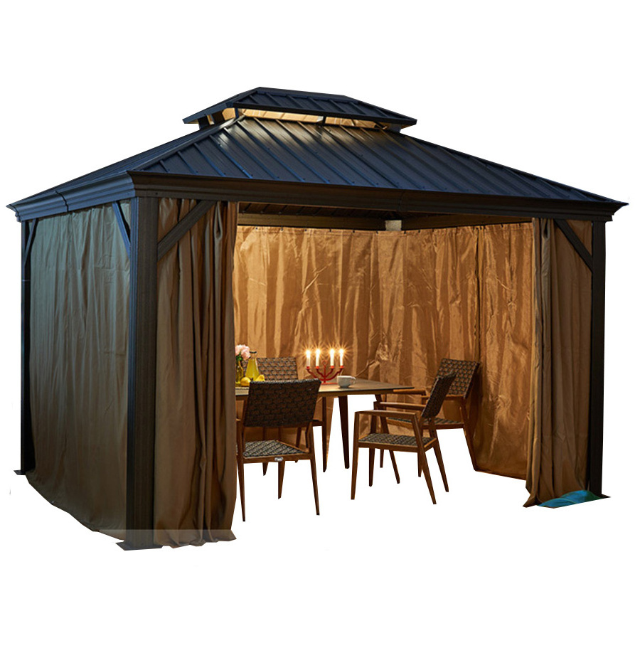 Youya commercial florence 12 w x 8 ft. d aluminum patio un aluminium waterproof 12x20 gazebo