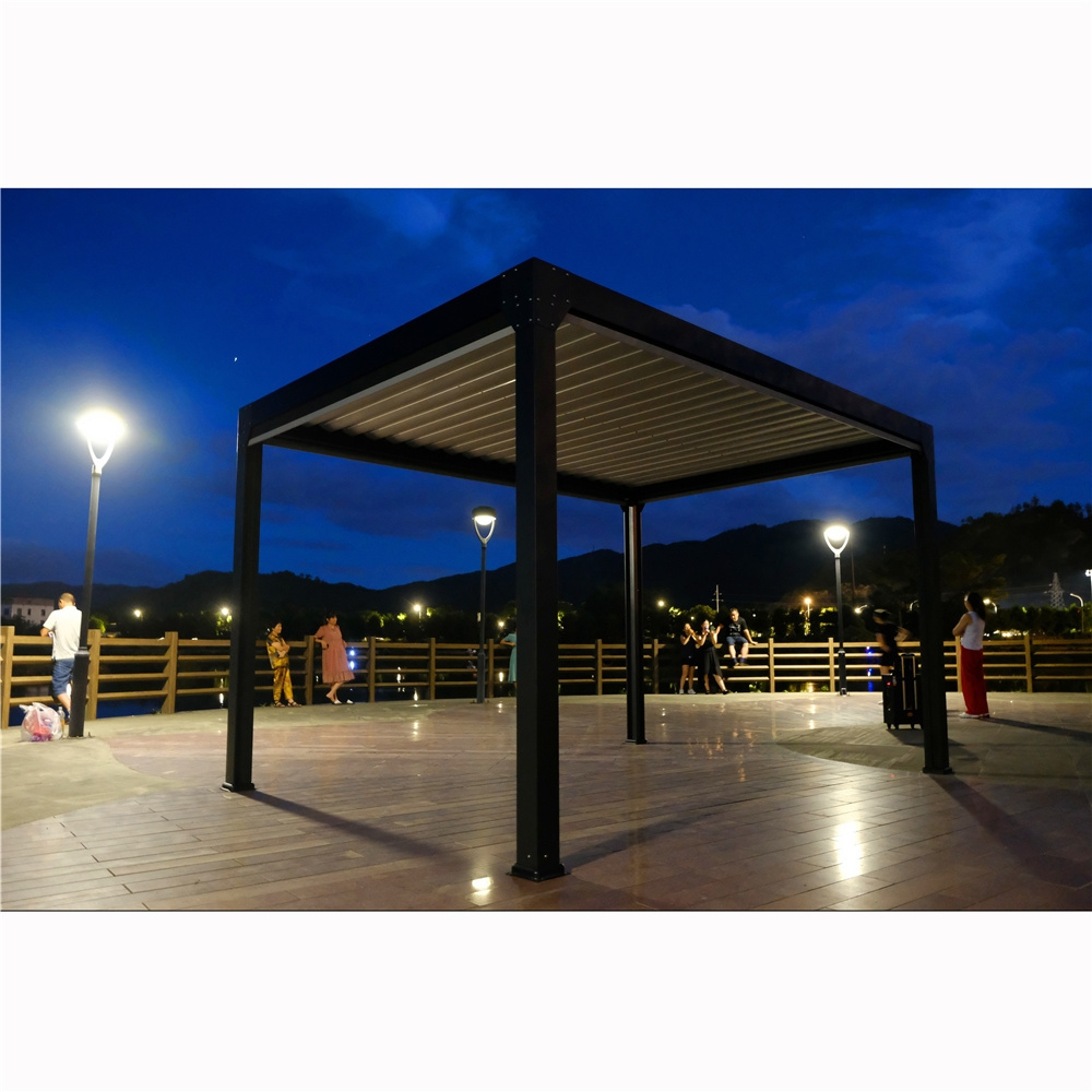 Youya Hot selling outdoor retractable pergola canopy tent gazebo bambo with mosquito net