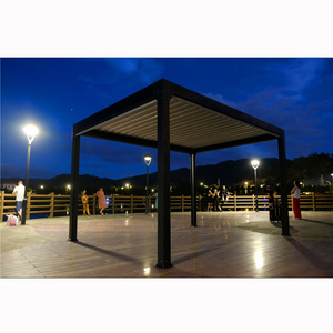 Youya Hot selling outdoor retractable pergola canopy tent gazebo bambo with mosquito net