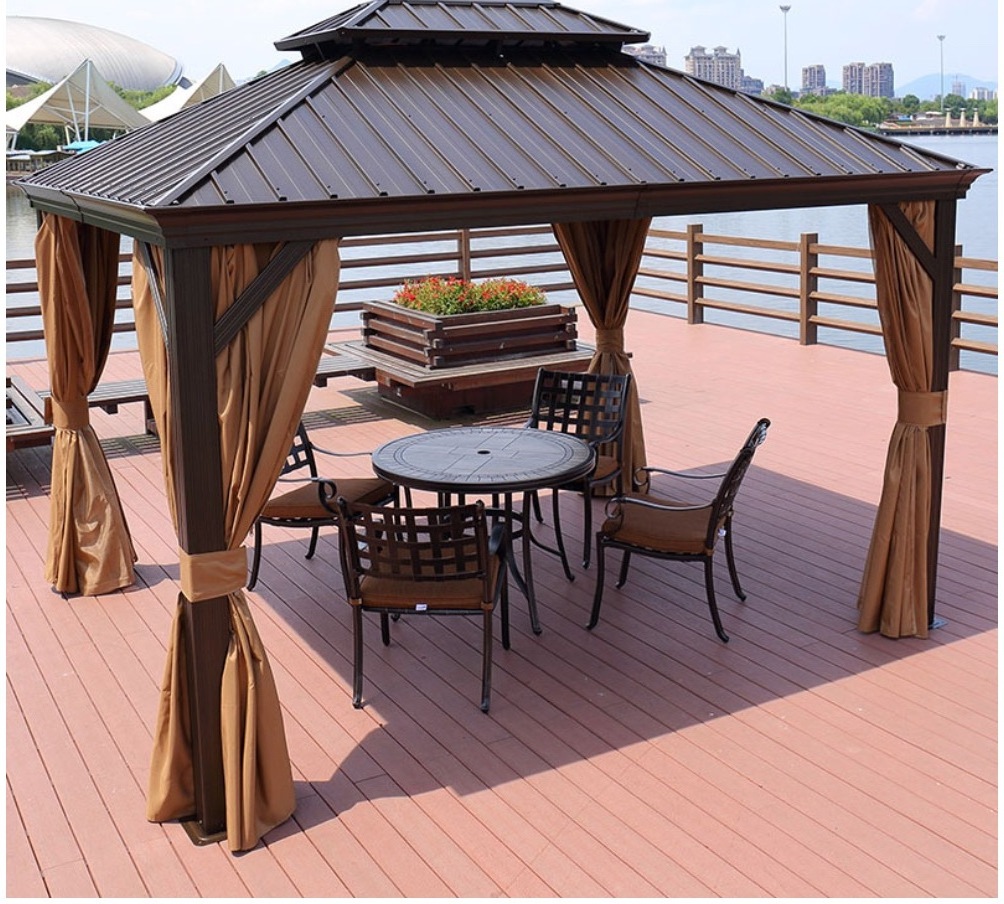 New design hot wholesale tent gazebo motorized pergola garden tent gazebo outdoor with great price