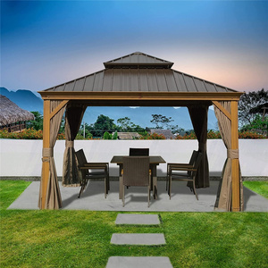 Hot selling 12x16 modern pavilion roof gazebo aluminium 6x3m with high quality