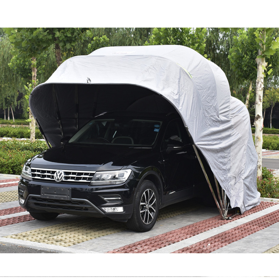 Iron galvanized easy use garage outdoor carport canopy folding car cover foldable tent for car