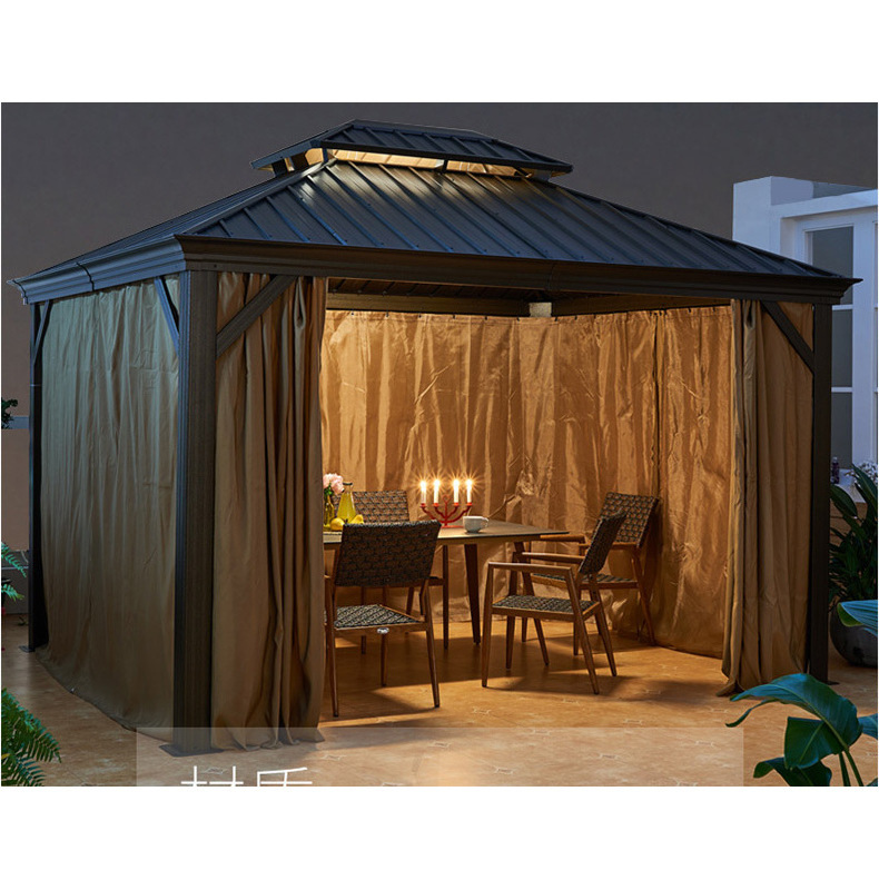 Youya commercial florence 12 w x 8 ft. d aluminum patio un aluminium waterproof pagola pergola gazebo