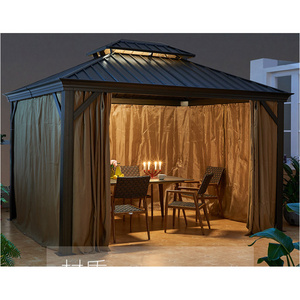 Youya commercial florence 12 w x 8 ft. d aluminum patio un aluminium waterproof pagola pergola gazebo