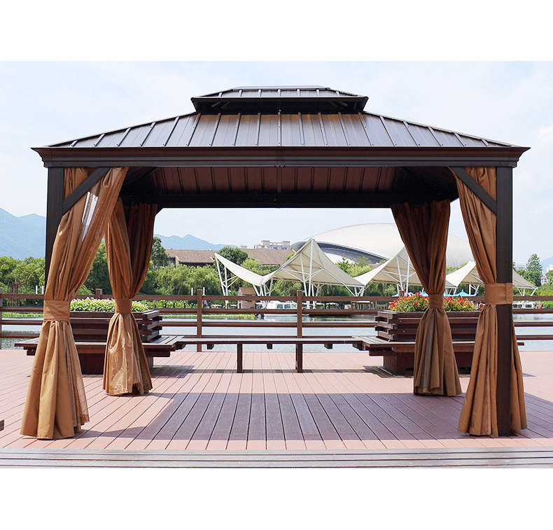 Hot sale amazon waterproof modern metal aluminum garden outdoor pergola canopy,wood gazebos for sale