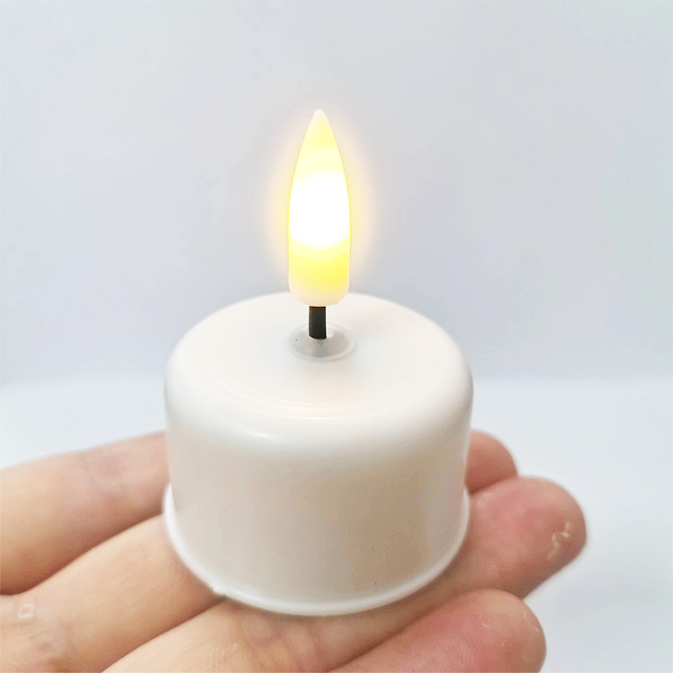 3d real flame remote LED Tea Lighting Candles control soy wax Battery operated realistic faking Flameless led tealight candle