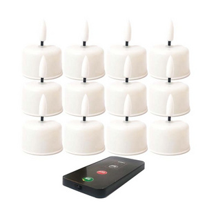 3d real flame remote LED Tea Lighting Candles control soy wax Battery operated realistic faking Flameless led tealight candle