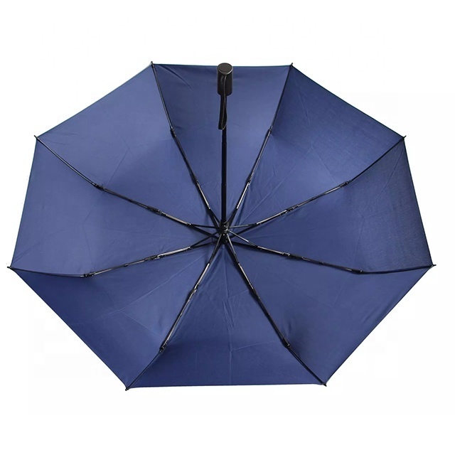 Classical  Windproof Travel Compact Umbrella 8-Ribs Anti-UV Waterproof Folding Umbrella One Button For Auto Open And Close