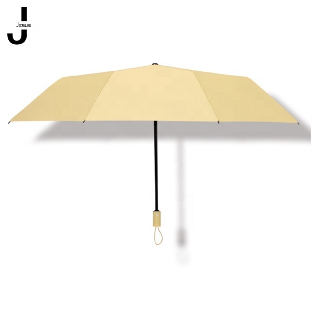 Classical  Windproof Travel Compact Umbrella 8-Ribs Anti-UV Waterproof Folding Umbrella One Button For Auto Open And Close