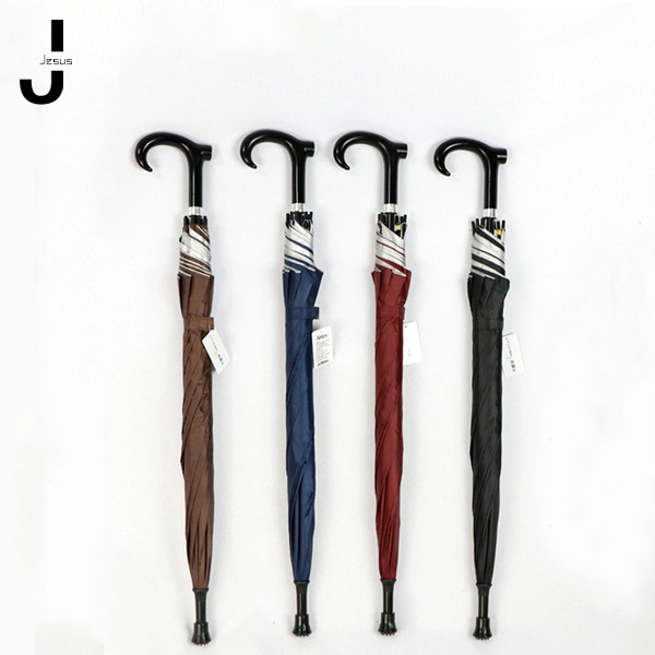 Wholesale Old Crutch Umbrella Walking Stick Rain Umbrella