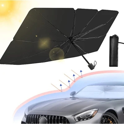 Sun Visor Protector Blocks UV Rays Car Windshield Sun Shade Car Front Window Umbrella Sunshade for Car