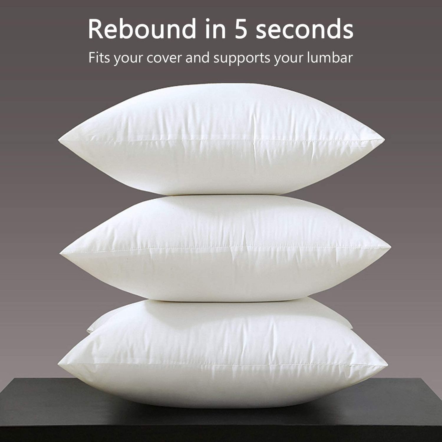 60*60 White Duck Feather 4-6cm Cushions Pillow Insert Manufactures White Duck Feather Cushion for Body Back