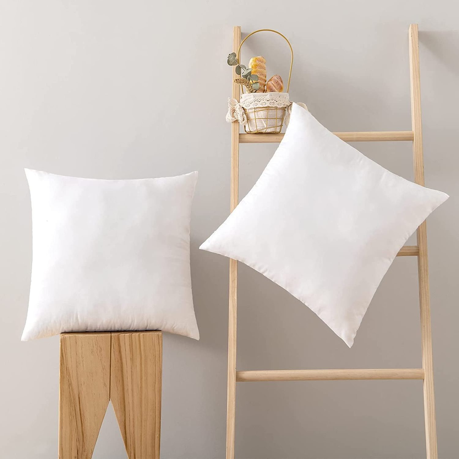 60*60 White Duck Feather 4-6cm Cushions Pillow Insert Manufactures White Duck Feather Cushion for Body Back