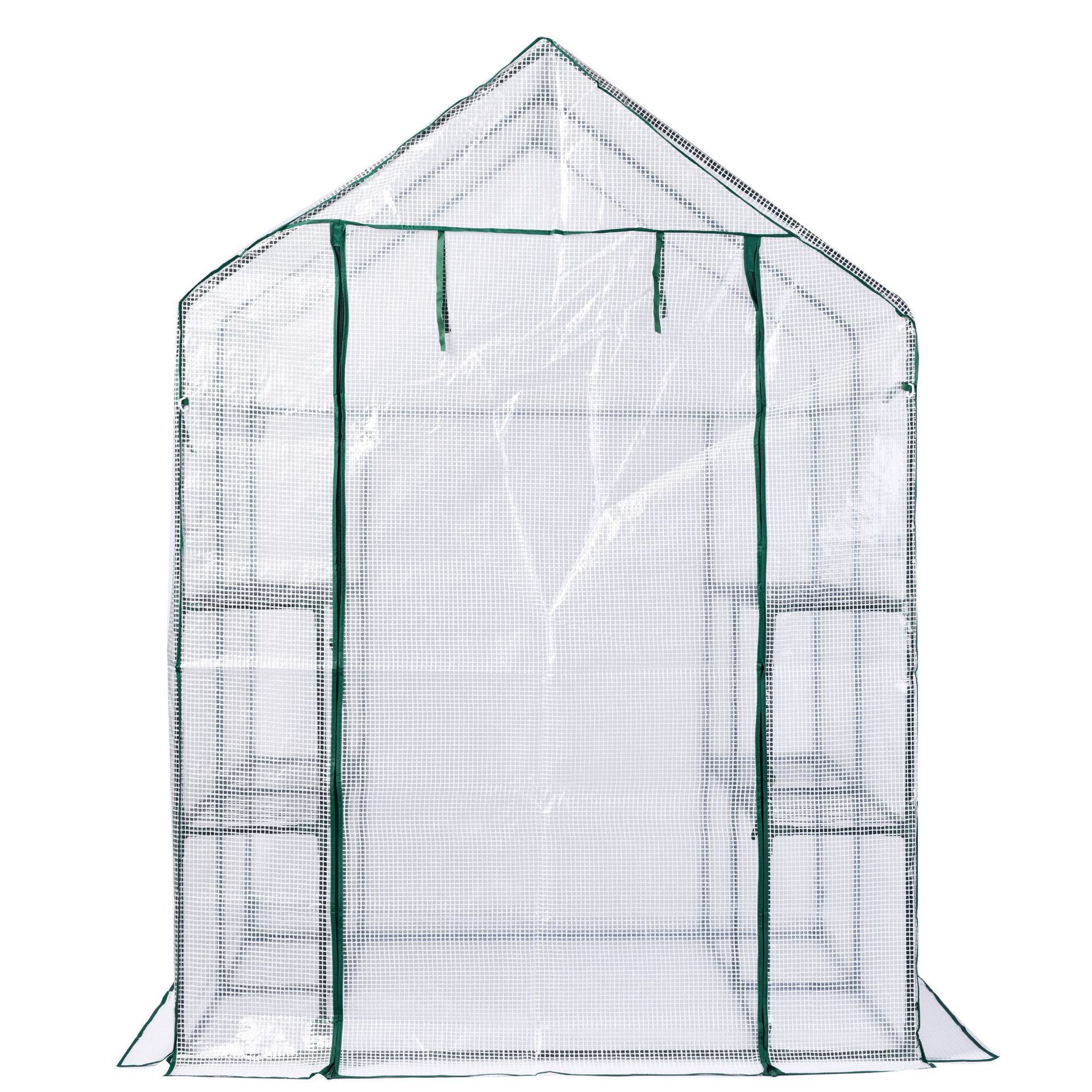 143x143x195cm High-accuracy Plant Nursery Walk-in Greenhouse Tall Greenhouses Tent with Shade Net PE Greenhouse