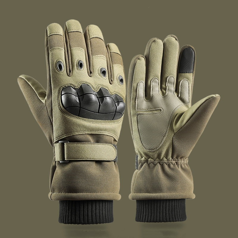 Hot selling Ski gloves refer to outdoor mountaineering touch screen anti slip wear-resistant and winter warm gloves