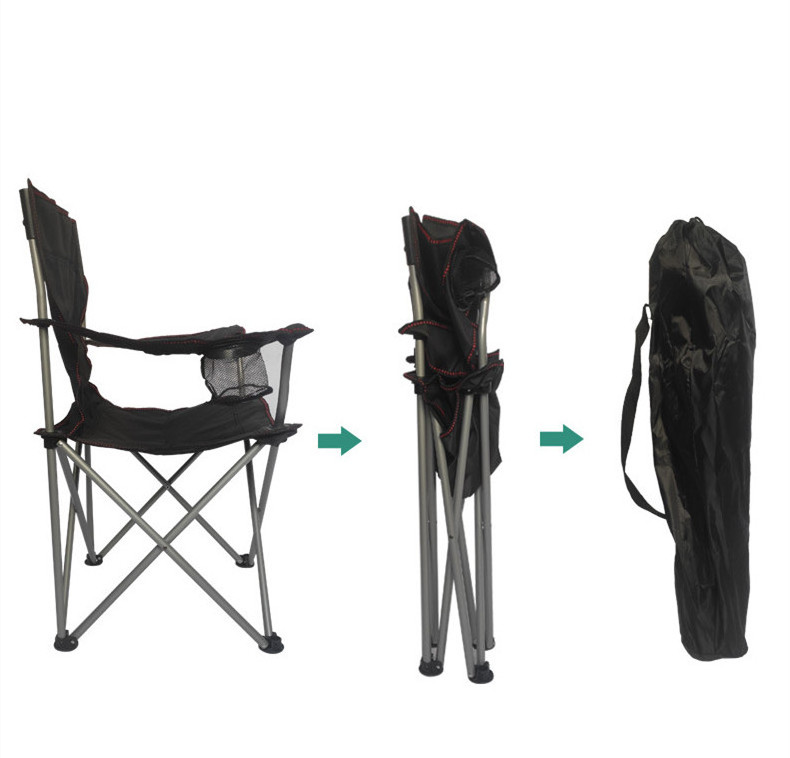 Outdoor Folding Chair Leisure Beach Portable Picnic Camping Fishing Back Chair Folding Chair