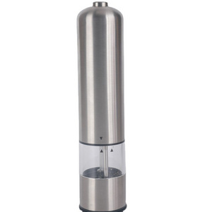 Electric Pepper Grinder Household Sea Salt Black Pepper Grinder Stainless Steel Grinder Cover