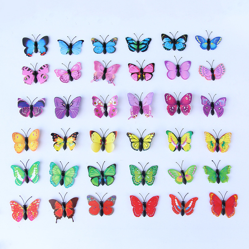 DIY Home Decor Poster PVC Wall Stickers Magnet Butterflies for Bar Bathroom Kitchen Accessories Gadgets Wall Decoration