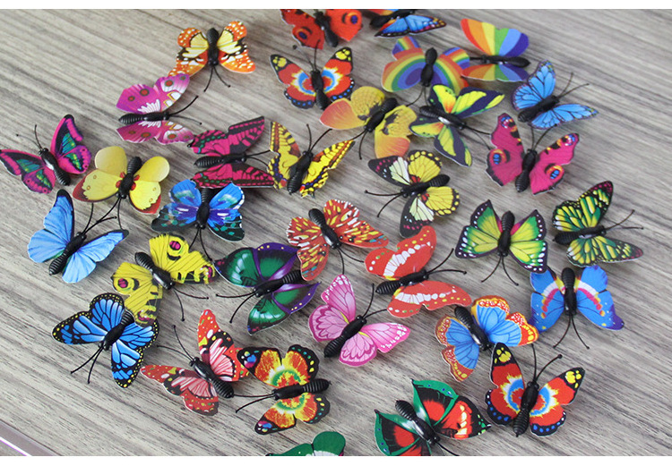 DIY Home Decor Poster PVC Wall Stickers Magnet Butterflies for Bar Bathroom Kitchen Accessories Gadgets Wall Decoration