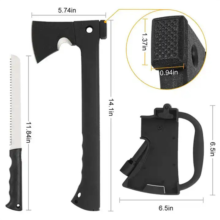 Flint Camping Axes With Saw Outdoor of camping and fire ax survival tool