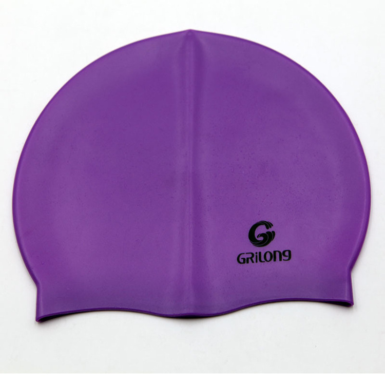 Hot Sale Elastic Silicone Adult Unisex Swimming Caps Waterproof Swim Diving Hats