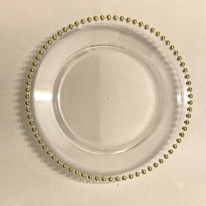 Classic pearl side tray fruit pastry small snack plate Charger Plates for wedding banquet European home decoration