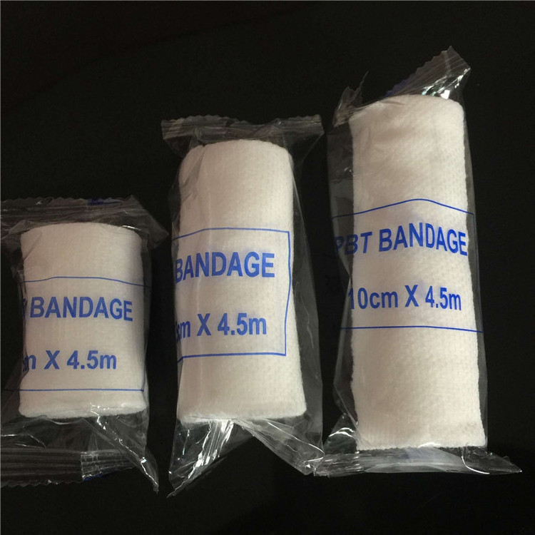 7.5cm X 4.5m Medical Supply Conforming First Aid Gauze Wound Dressing Emergency Care Cotton PBT Elastic Bandage