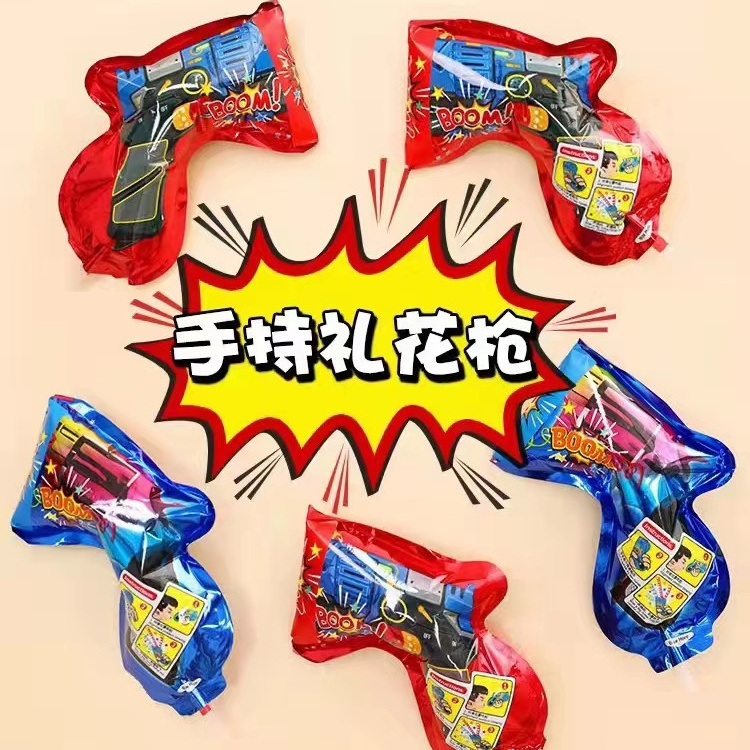 Blowout fireworks party Birthday gun salute inflatable atmosphere Boom Confetti Balloon gun fireworks