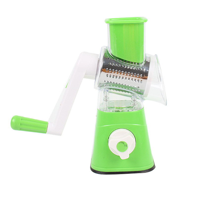 Multifunctional drum three-knife shredder slicer household vegetable cutter kitchen potato grater