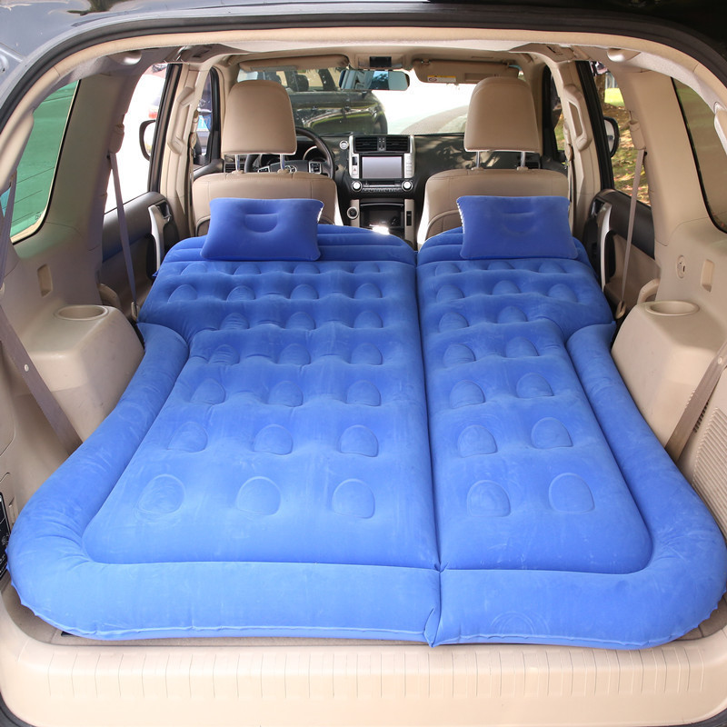 Car Folding Travel Mattress SUV Rear Seat Sleeping Mattress Trunk Car Inflatable Bed Car Air Cushion Bed Inflatable Cushion