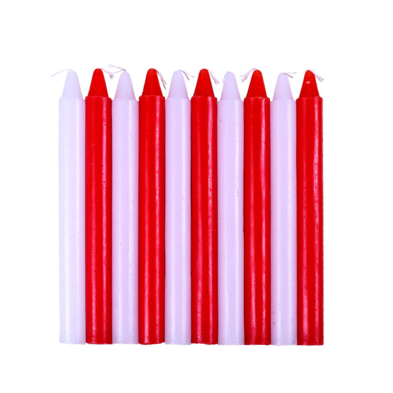 Candle red, white and yellow for Buddha's household general lighting worship God of Wealth long pole emergency candle