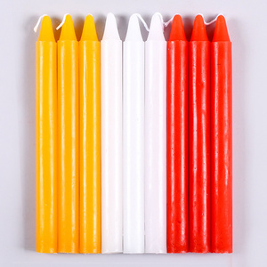 Candle red, white and yellow for Buddha's household general lighting worship God of Wealth long pole emergency candle