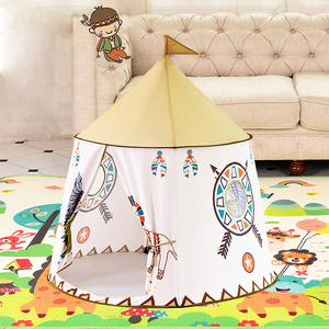 Wholesale indian lion children princess tent play house boy big yurt toy baby fence indoor tent