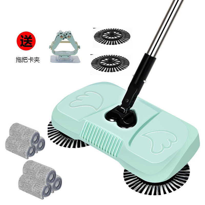 Hand broom household lazy three-in-one suction broom mop cleaner floor stand magic broom