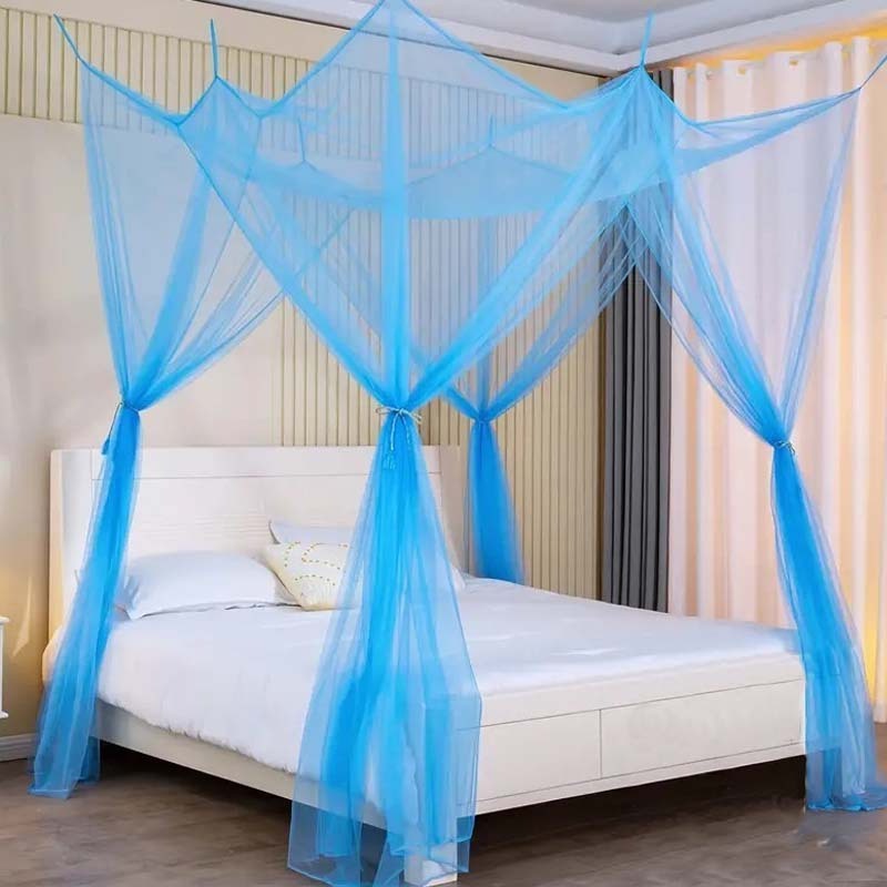 Mosquito net for household use super tall square mosquito net with four side doors polyester large mosquito net